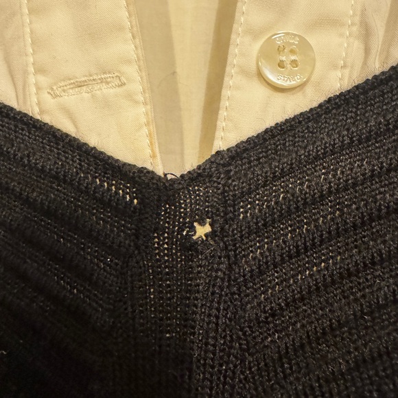 STAUD Black and White Long Sleeve Hazel Dress - Picture 4 of 4